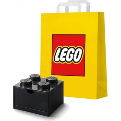 LEGO® stolový box 4 se zásuvkou 15,8 x 15,8 x 11,3 cm černá – Hledejceny.cz