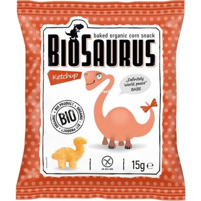 Biosaurus Bio křupky s kečupem 15 g