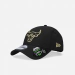 New Era 9FORTY NBA Black and Gold Chicago Bulls Black – Zboží Mobilmania