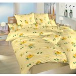 Dadka Povlečení bavlna Ibišek žlutý 140x200 70x90 – Zbozi.Blesk.cz