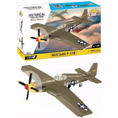 COBI 5869 World War II Americký stíhací letoun North American P-51B Mustang 1:48 – Zboží Dáma
