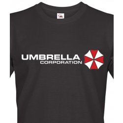 Bezvatriko tričko Umbrella Corporation Canvas tričko s krátkým rukávem Černá