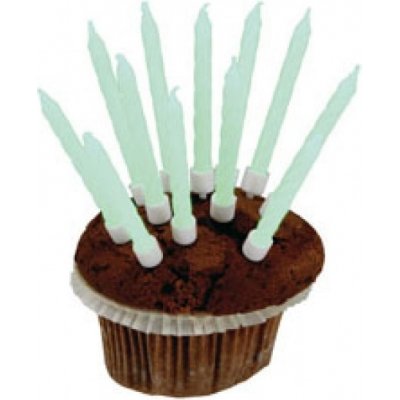 Amscan Dortové svíčky zářící světlé modrozelené – Zbozi.Blesk.cz