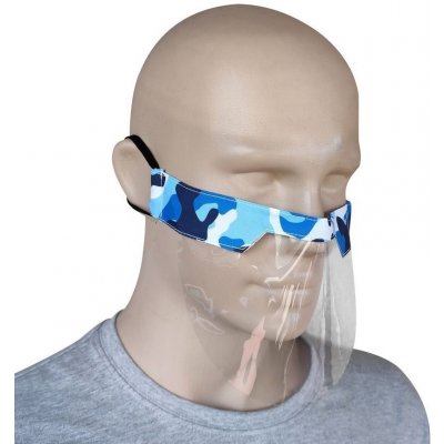Izmael Plastové Ochranné Rouška Maskáčová/Modrá 50 ks – Zboží Dáma