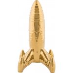 Dekorační figurka MEMORABILIA MY SPACESHIP 27 cm, zlatá, porcelán, Seletti – Hledejceny.cz
