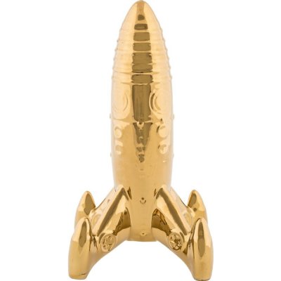 Dekorační figurka MEMORABILIA MY SPACESHIP 27 cm, zlatá, porcelán, Seletti – Hledejceny.cz