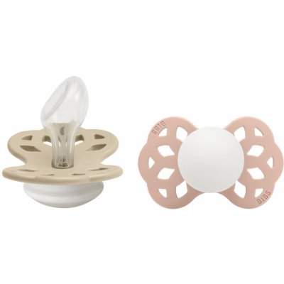 Bibs Infinity anatomické dudlíky silikon 2 ks Vanilla Nočný / Blush Nočný – Zbozi.Blesk.cz