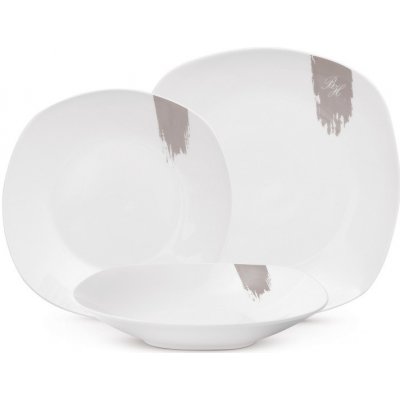 BERLINGERHAUS Jídelní sada talířů Taupe Collection bílá šedá 18 ks – Zboží Mobilmania