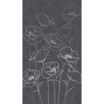Fotozáclona AGdesign neprůhledná, květinový vzor 140 x 245 cm – Hledejceny.cz