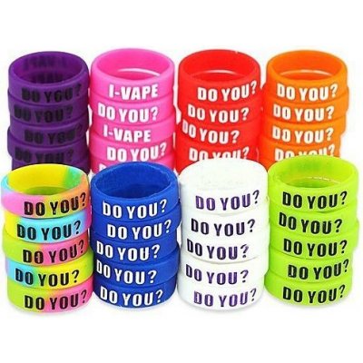 Microcig Silikonové dekorativní kroužky I-Vape Du You? Oranžová – Zboží Mobilmania