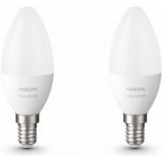 Philips Hue BT LED žárovka E14 5.5W teplá bílá 2 ks chytrá LED žárovka 470 lm 2700 K stmívatelná – Sleviste.cz