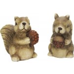 Figurka veverka keramická 4 x 7 x 8 cm, různé druhy – Hledejceny.cz