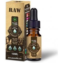 Plant of Life CBD-CBG Raw konopný olej Fullspectrum 5% CBD / 5% CBG 10 ml