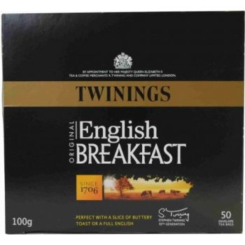 Twinings English Breakfast porcovaný 50 ks