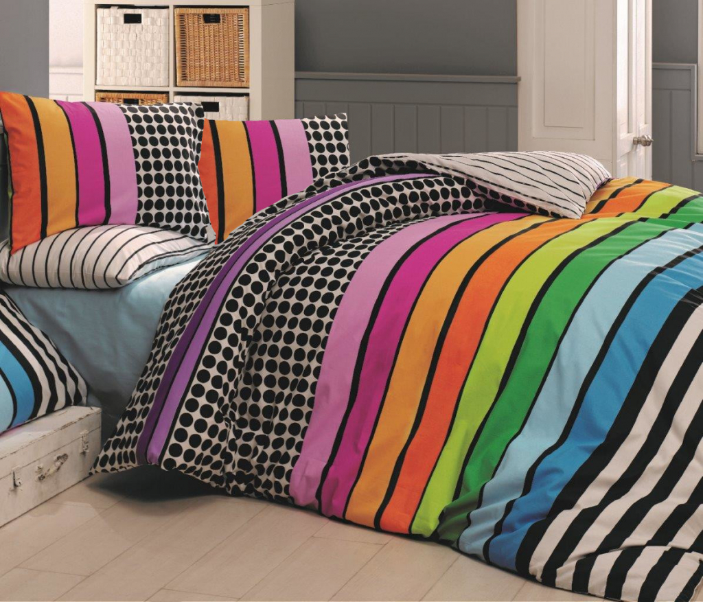 Brotex povlečení bavlna Stripes Duo zipový uzávěr 140x200 70x90