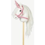 Jednorožčí roh s uzdečkou na hobby horse koníka By Astrup Pink Glitter – Zboží Mobilmania