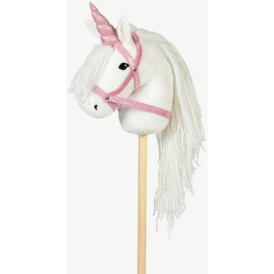 Jednorožčí roh s uzdečkou na hobby horse koníka By Astrup Pink Glitter – Zbozi.Blesk.cz