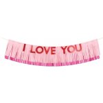 Banner Miluji tě I love you 150x30 cm mix – Zboží Mobilmania