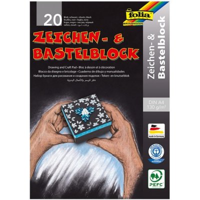 Folia Max Bringmann blok černý na kreslení 130 g/m2 A3 – Zbozi.Blesk.cz