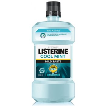 Listerine Mouthwash Cool Mint Zero ústní voda bez alkoholu pro svěží dech 500 ml