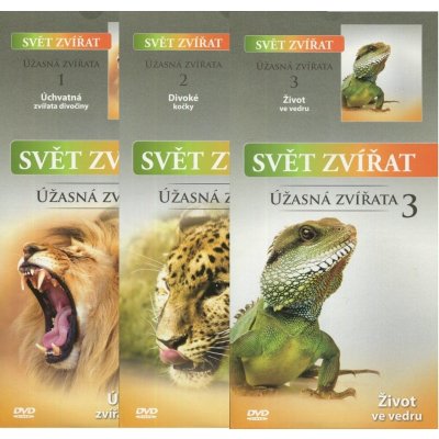 Svět zvířat - Úžasná zvířata 1-3 - kolekce - 3xDVD – Zbozi.Blesk.cz