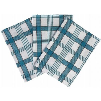 Sleep-well Utěrky extra savé Káro modré Utěrka Ba Extra savá 50x70 Káro modré 3 ks – Sleviste.cz