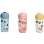 Suavinex lahvička s brčkem Forest růžová 340 ml – Zboží Dáma