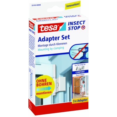 Tesa Insect Stop Sada pro zavěšení rámu COMFORT bez vrtání antracitová RAL 7016, pro dveře max. 1,2 × 2,4m – Zbozi.Blesk.cz