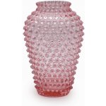 Váza 25cm - Hobnail - Ananas - růžová – Hledejceny.cz