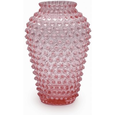 Váza 25cm - Hobnail - Ananas - růžová – Hledejceny.cz