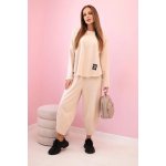 Kesi bavlněný komplet Bessy mikina + tepláky béžový – Zboží Dáma