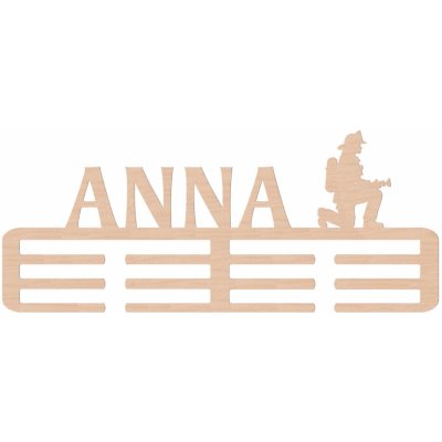 ČistéDřevo Dřevěný věšák na medaile hasič Zvolte Žena – Zboží Mobilmania