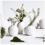 Vázy Hammershoi White Mini - set 3 ks Kähler – Sleviste.cz