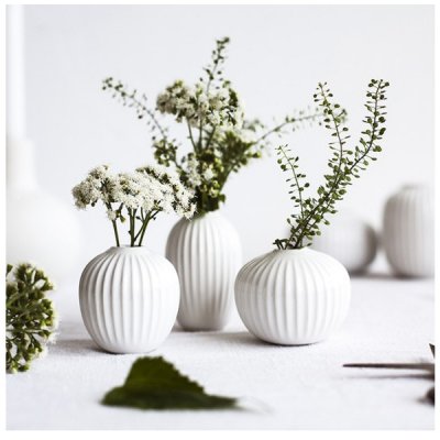 Vázy Hammershoi White Mini - set 3 ks Kähler – Sleviste.cz