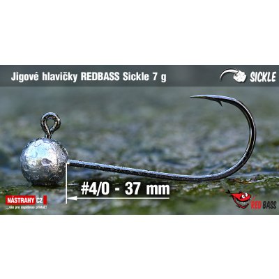 NASTRAHY.cz Jigová hlavička REDBASS Sickle #4/0 37 mm 7 g 5 ks – Zboží Dáma