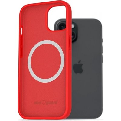 AlzaGuard Silicone Case Compatible with Magsafe iPhone 15 červené – Zboží Mobilmania