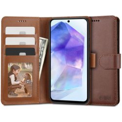 Tech-Protect Wallet knížkové Samsung Galaxy A55 5G, hnědé