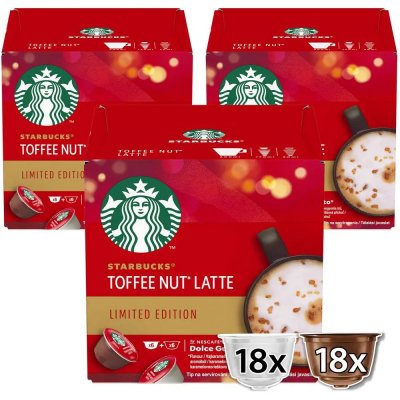 Starbucks Toffee Nut Latte by Nescafé Dolce Gusto limitovaná edice. Kávové kapsle 36 ks – Sleviste.cz