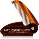 Captain Fawcett skládací hřeben na knír 11,5 cm