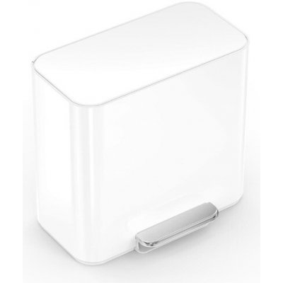 Simplehuman pedálový odpadkový koš na tříděný odpad DUAL MINI 15 L bílá ocel CW2122 – Hledejceny.cz
