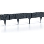 Prosperplast Zahradní palisáda Garden Stone 18,6 cm x 3,9 m antracit 5 ks – Zboží Mobilmania