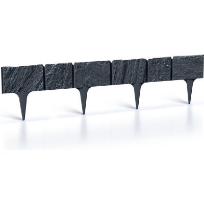 Prosperplast Zahradní palisáda Garden Stone 18,6 cm x 3,9 m antracit 5 ks – Zboží Mobilmania