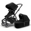 Kočárek THULE Sleek + Bassinet 2021 Midnight Black on Black