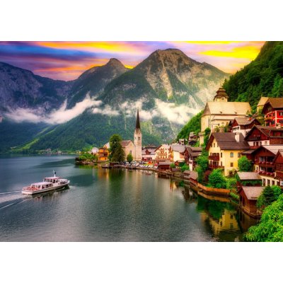 ENJOY Hallstatt při západu slunce Rakousko 1000 dílků – Zbozi.Blesk.cz