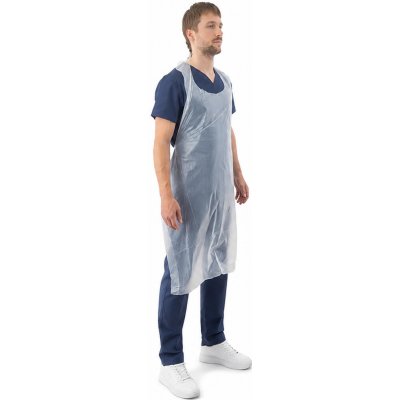Espeon zástěra přední PE 130 x 80 cm 20 mi 100 ks bílá – Hledejceny.cz