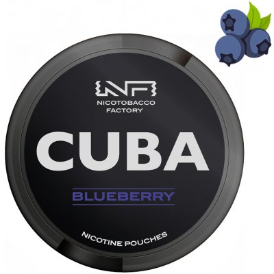Cuba black borůvka extreme strong 43 mg/g 20 sáčků – Zboží Dáma