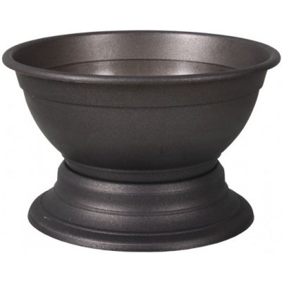 Nohel Garden NG 25078an Váza hřbitovní KRAKOW plastová antracitová d26x16cm 255x255x155 – Zboží Dáma