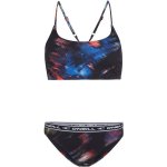 O'Neill dámské vzorované dvoudílné plavky Sport Bikini Set modro-černé – Hledejceny.cz