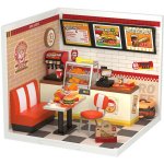 ROBOTIME Rolife DIY House: Restaurace Mňam Mňam s LED osvětlením 110 dílků – Zboží Dáma