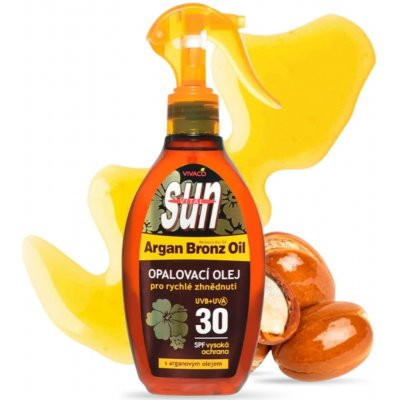 SunVital opalovací olej s arganovým olejem SPF30 200 ml – Sleviste.cz